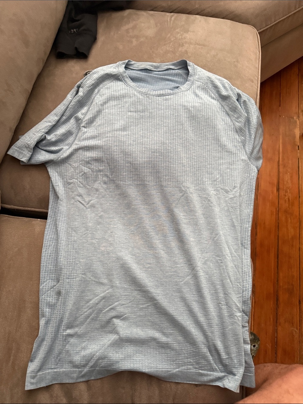 lululemon athletica Men's Light Blue Short-Sleeve Crew